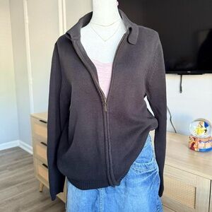 black cotton sweater